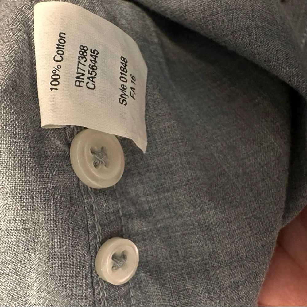 J.Crew Men’s Heathered Gray Button-Down Shirt | Size L
